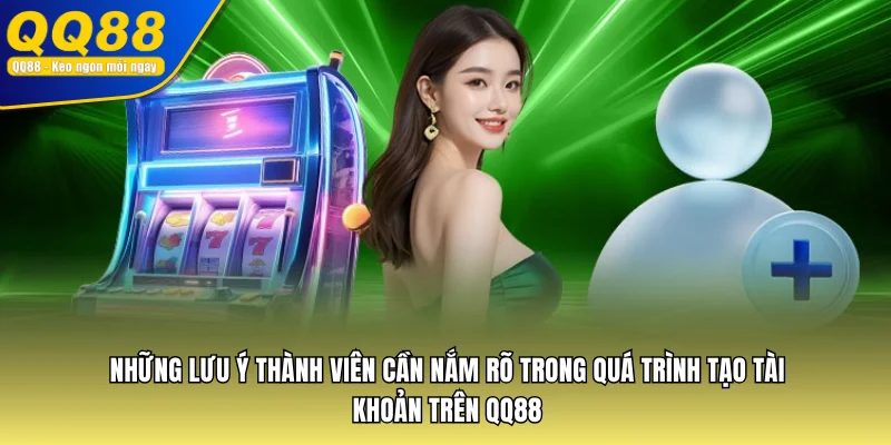 Những lưu ý thành viên cần nắm rõ trong quá trình tạo tài khoản trên QQ88